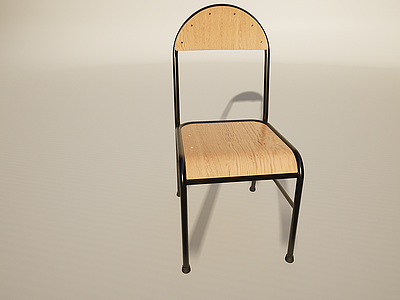 3d美式复古椅子模型