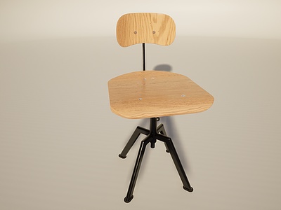 宜家简约工业用椅模型3d模型