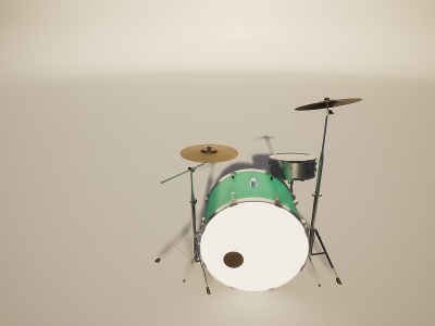 音乐设备乐器架子鼓模型3d模型