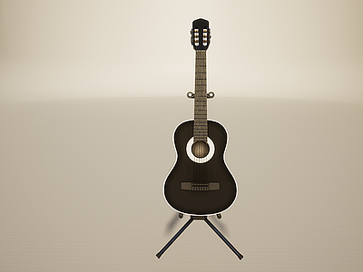 3d音乐设备乐器吉他模型