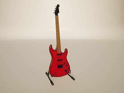 音乐设备乐器贝斯模型3d模型