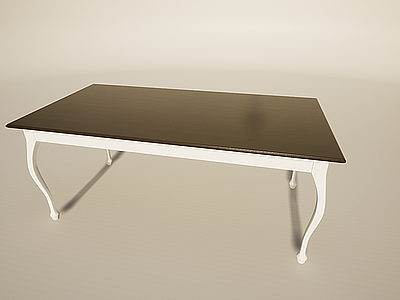 北欧简约餐桌模型3d模型