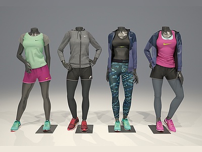 3d服饰Nike服装<font class='myIsRed'>模特</font>模型