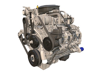 發動機引擎汽車發動機3d模型