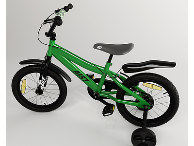 3d儿童自行车模型