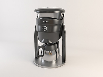 3d家用电器家用咖啡机模型