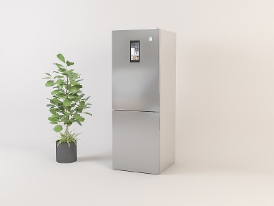 家用电器立式电冰箱模型3d模型