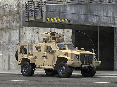美国军车越野车模型3d模型