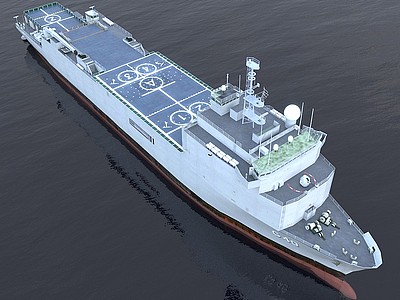 巴哈馬船塢登陸艦軍艦3d模型