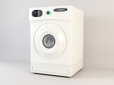 家用电器全自动滚筒洗衣机3d模型