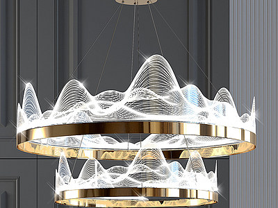 吊灯水晶灯模型3d模型