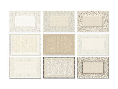 欧式古典地毯花纹装饰地毯模型3d模型