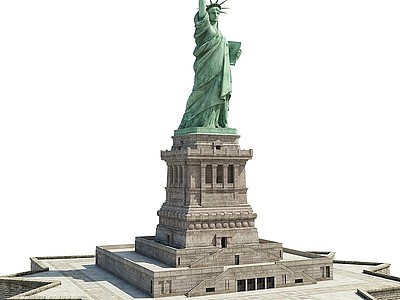 3d自由女神像美国纽约地标模型