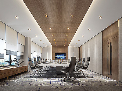 3d集团大型会议室模型