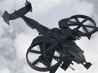 卡佰索阿凡达毒蝎直升机模型3d模型