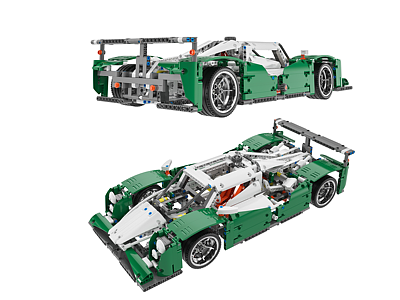 现代乐高赛车玩具模型3d模型