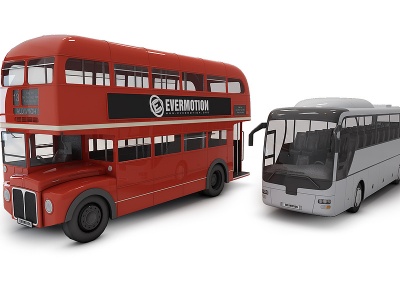 现代公共汽车巴士汽车模型