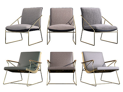 3d现代单椅现代餐台椅模型