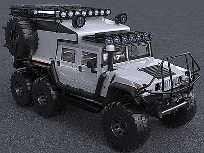 悍马全地形越野汽车模型3d模型