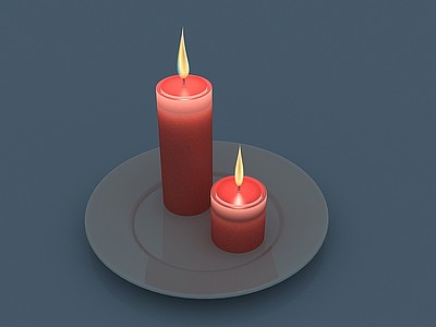 3d蜡烛模型