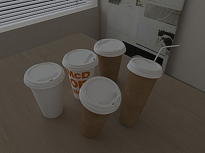 3d咖啡杯模型