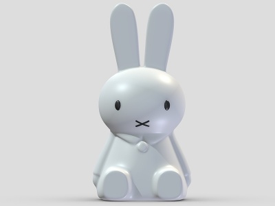 3d兔子装饰摆件商业雕塑模型