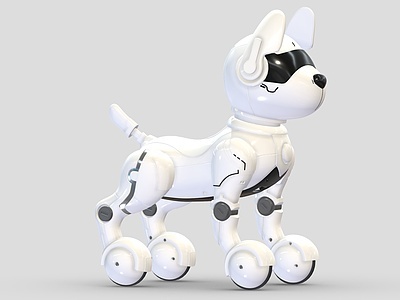 玩具机器狗智能机器人模型3d模型