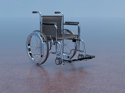 3d现代轮椅手动轮椅模型