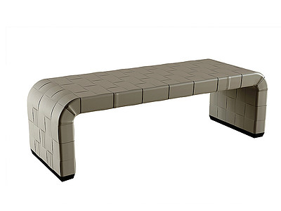 3d现代长凳模型