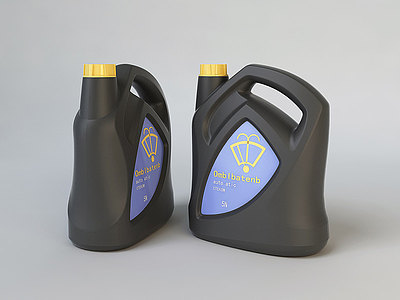 3d润滑油瓶机油润滑罐子机油模型