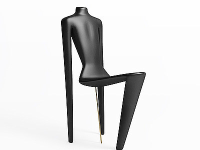 现代抽象人形椅子模型3d模型