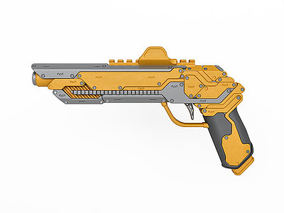 3d现代玩具手枪玩具枪手枪模型