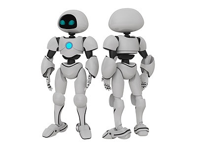 现代未来科幻智能机器人模型