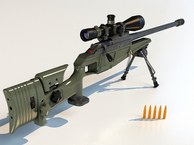 3d<font class='myIsRed'>狙击步枪</font>模型