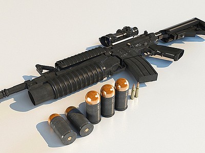3d冲锋枪模型