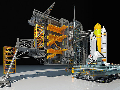 3d航天基地模型