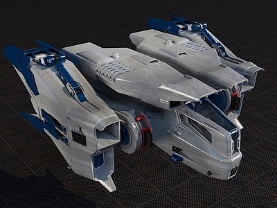 太空飞船模型3d模型