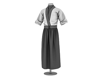 3d日式服饰和服模型