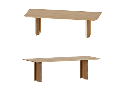 3dseater现代木桌模型
