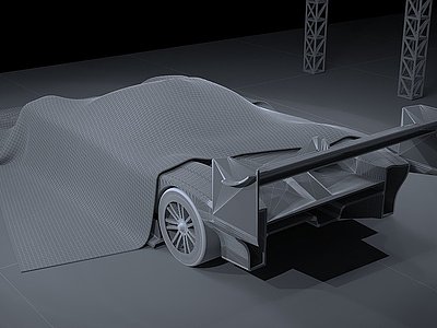 3d现代F1赛车汽车模型