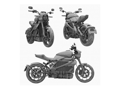 现代机动车摩托车模型