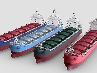 轮船邮轮巨轮组合3d模型