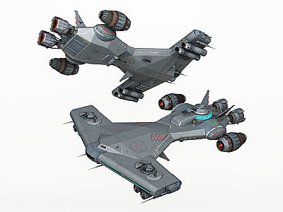 3d宇宙飞船宇宙战舰战斗机模型