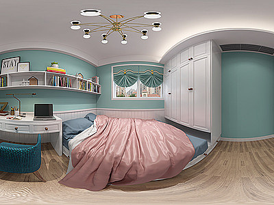 3d儿童房卧室模型