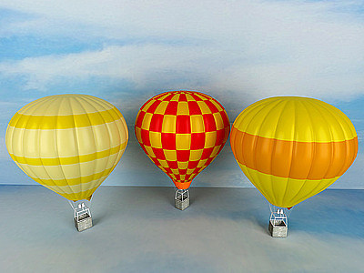 热气球模型3d模型