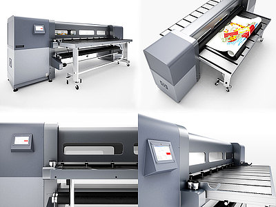 现代打印机模型3d模型