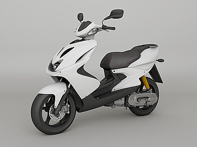 现代踏板摩托车3d模型