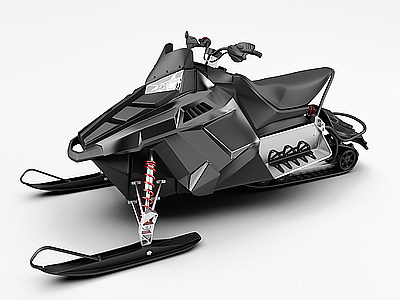 3d雪地摩托车模型