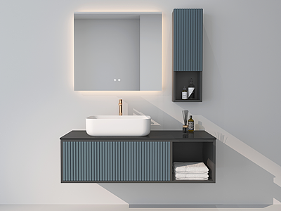 北欧浴室柜模型3d模型