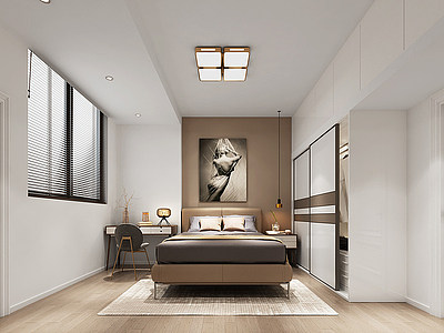 现代风格卧室模型